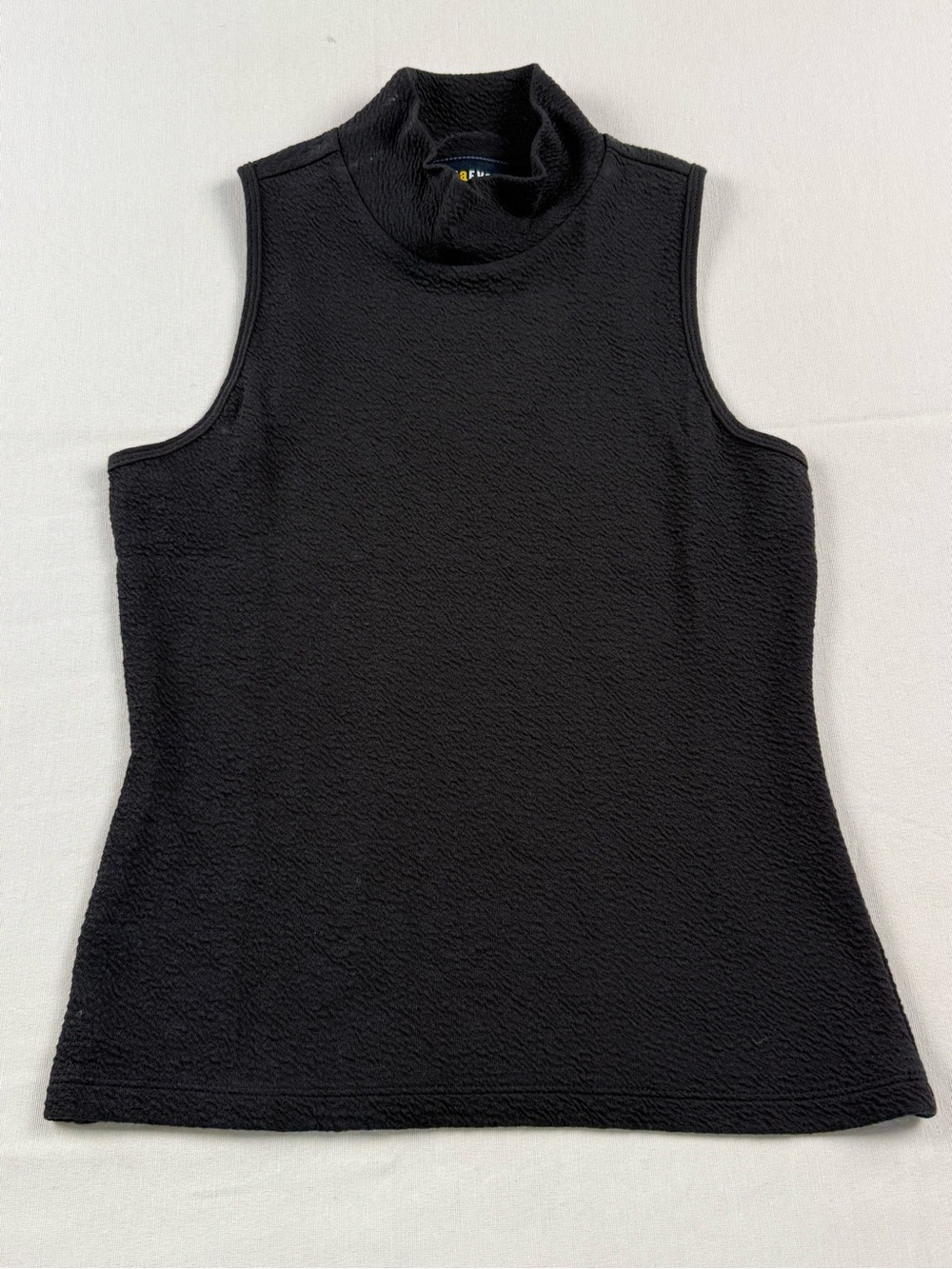 Maeve Black Sleeveless Mock Neck Tank